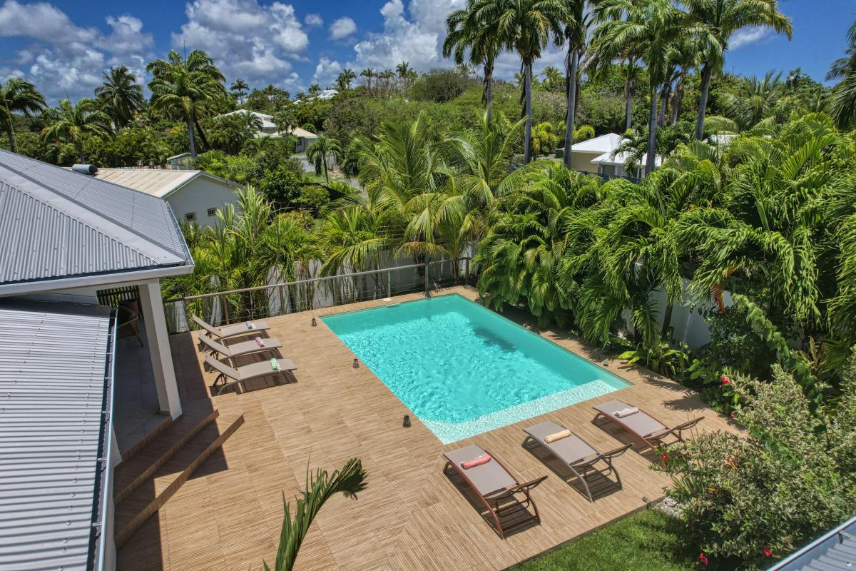 44.Location villa 10 personnes piscine saint François Guadeloupe